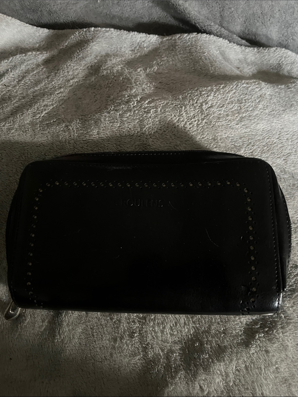 Women’s Black Leather Zip Wallet - Classic Organizer